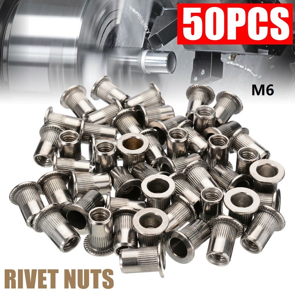 Threaded Insert Rivet Nuts 3/816 Long Fasteners 20 pack Fastener Steel