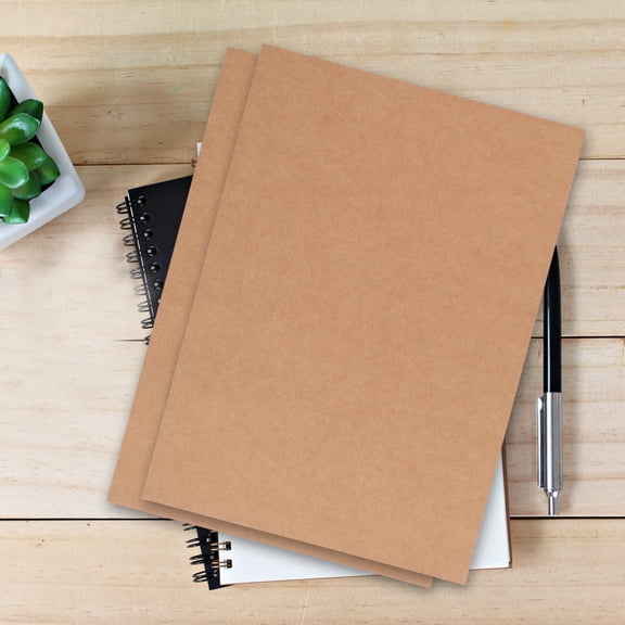 LOLIPPYY Heavy-Duty Chocolate Kraft Paper Book Binding Boards for Crafts, Vintage Style Chipboard 10pcs 1.5mm Thick