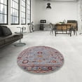 thumbnail image 3 of Ahgly Company Indoor Rectangle Mid-Century Modern Mauve Taupe Purple Oriental Area Rugs, 6' x 9', 3 of 6