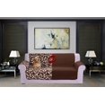 thumbnail image 2 of Mocassi Reversible Sofa Slipcover Water Resistant Furniture Protector Pet Couch Covers Smart Leaf Loveseat, Brown, 2 of 3