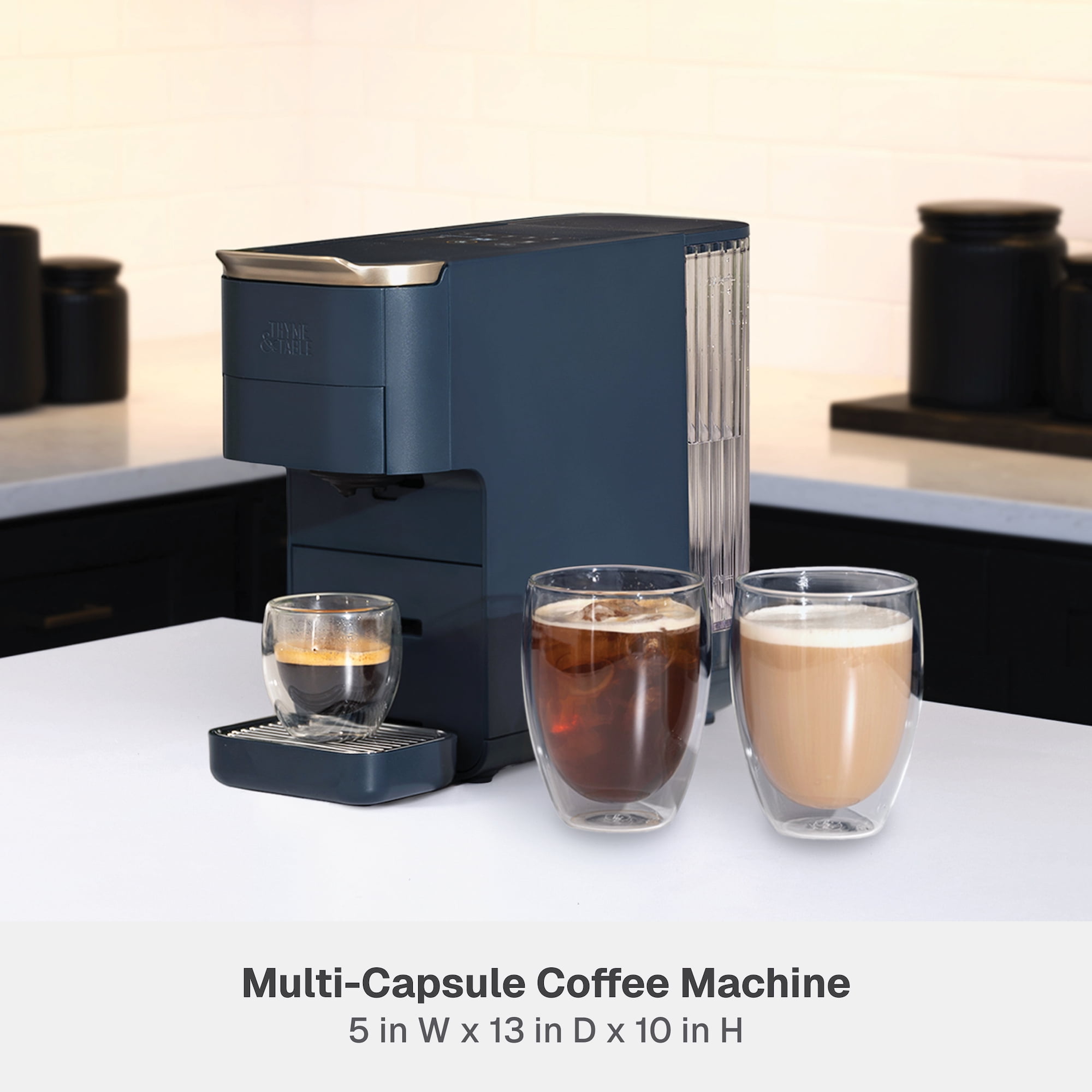 Thyme & Table Universal Capsule Coffee and Espresso Maker, Single
