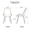 thumbnail image 2 of Dining Chairs Set of 2,Modern Kitchen & Dining Room Chairs Set of 2（Grey), 2 of 7
