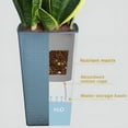 thumbnail image 4 of ACDANC 2026 New 10Pcs Dry Self Watering Patio Planter Pot,Fit Tall Planters for Outdoor Plants Square Planter Flower Pot with Drainage Holes Taper Planter Lightweight Self Watering Plant Pot(Blue), 4 of 6