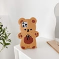 thumbnail image 6 of Kawaii Phone Cases Apply to iPhone 13 Pro Max,Cute Cartoon Bear Case with Keychain Teddy Bear 3D Case Soft Silicone Shockproof Cover Women Girls, 6 of 9