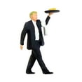 thumbnail image 1 of Yinanstore People Figurines 1:64 Scale Model Trains Architectural Plastic People Figures Tiny People Drinking Coffee Waiter Waitress for Miniature Scenes Kits - Manager Black, 1 of 8