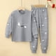 thumbnail image 3 of Conjunto de ropa interior para niños de algodón puro Ropa de casa para niñas Niños Adolescentes Niños medianos y grandes Ropa de abrigo de otoño Pantalones de otoño Ropa para niños, 3 of 6