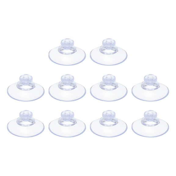 Uxcell 20mm/0.8 Inch Suction Cups Sucker Pads Without Hooks for Home Kitchen Hanging, Clear 10 Pack