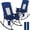 Blue, variant on SUNSPIRE 2 Pack Folding Rocking Camping Chair, Heavy Duty Padded Rocker with High Back Hard Armrests for Outdoor Garden Patio
