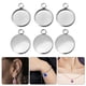 thumbnail image 4 of 50 unids colgante redondo bisel collar creativo base en blanco Base de bricolaje Accesorios, 4 of 6