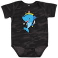thumbnail image 3 of Inktastic Pirate Shark, Cute Shark, Little Shark, Blue Shark Boys or Girls Baby Bodysuit, 3 of 5