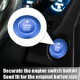 thumbnail image 3 of Unique Bargains Engine Start Stop Button Cover Kit Push Start Button Trim Sticker for Ford Explorer 2020-2022 for Ford Explorer Hybrid 2020-2021 Aluminum Alloy Blue, 3 of 7