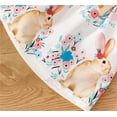 thumbnail image 5 of oqasdz Baby Girl Outfits Easter Toddler Ruffled Sleeve Tops Cute Cartoon Rabbit Suspender Skirt 2 Piece Clothing Sets Comfort Fit, 5 of 6