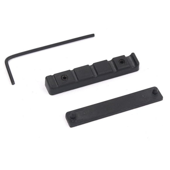 Pieza de repuesto de tuercas de puente POM de 43 mm W / L - Llave para piezas de guitarra acústica