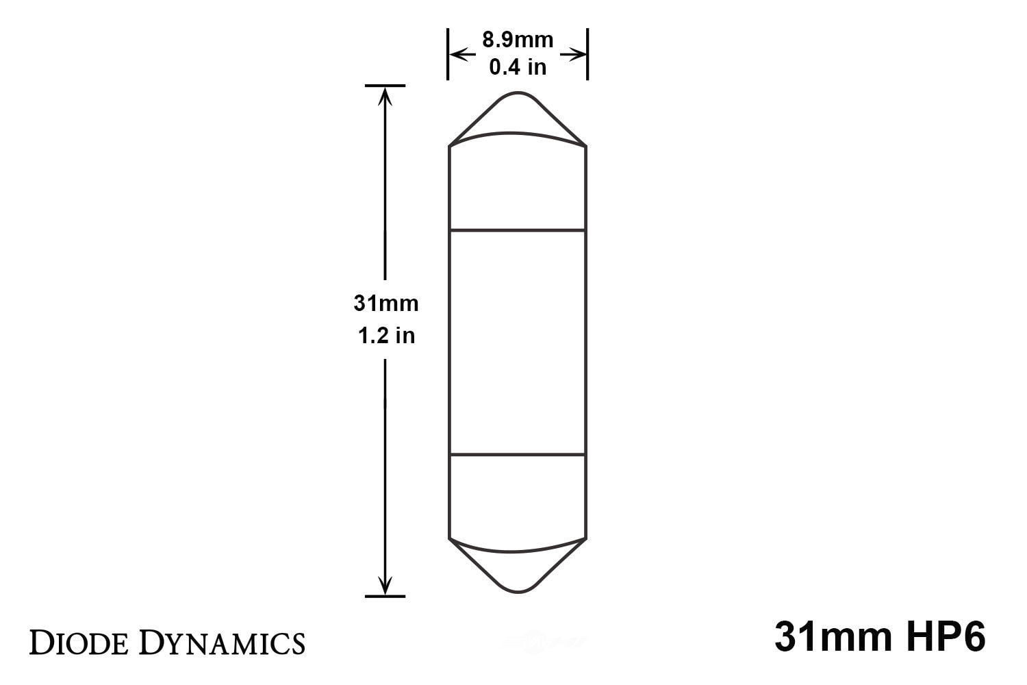 Diode Dynamics DD0299P Map Light Bulb