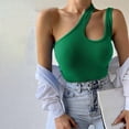 thumbnail image 2 of aidice Going out for Women Ribbed off Shoulder Cut out Sleeveless Comfy Skinny Casual Summer Tank Tops, 2 of 6