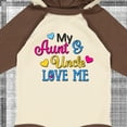 thumbnail image 4 of Inktastic My Aunt and Uncle Love Me with Hearts Boys or Girls Long Sleeve Baby Bodysuit, 4 of 5