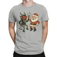 thumbnail image 2 of Santa and Krampus Unite Men's T-shirt, 2 of 3