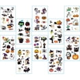 thumbnail image 2 of 10 hojas de calcomanías de tatuajes de Halloween, tatuajes temporales, suministros para fiestas de Halloween, 2 of 2