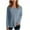 Blue, variant on Horkkom Long Sleeve Shirts for Women Solid Color Crew Neck T Shirts Casual Loose Undershirt L, Gifts for Women