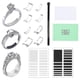 thumbnail image 1 of 8 Pcs Ring-Size Adjuster for Loose Rings Transparent Invisible Ring Adapter Kit with Silverware Pol, 1 of 5