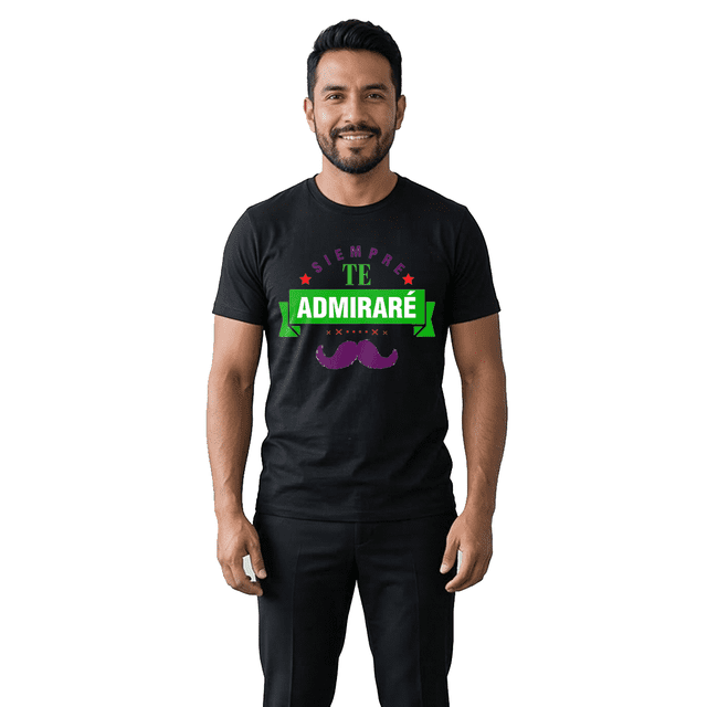 Playera Camiseta Para Papá Diseño Original Casual Regalo Día Padre Siempre Te Admirare