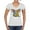 White, variant on Dean Russo The Pig Animal Lover Women's Standard V-Neck Tee, Royal, Large