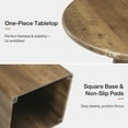 thumbnail image 4 of Tribesigns 31.5-Inch Round Dining Room Table for 2-4, Farmhouse Kitchen Dinner Table with Square Base for Dining Room, 4 of 7