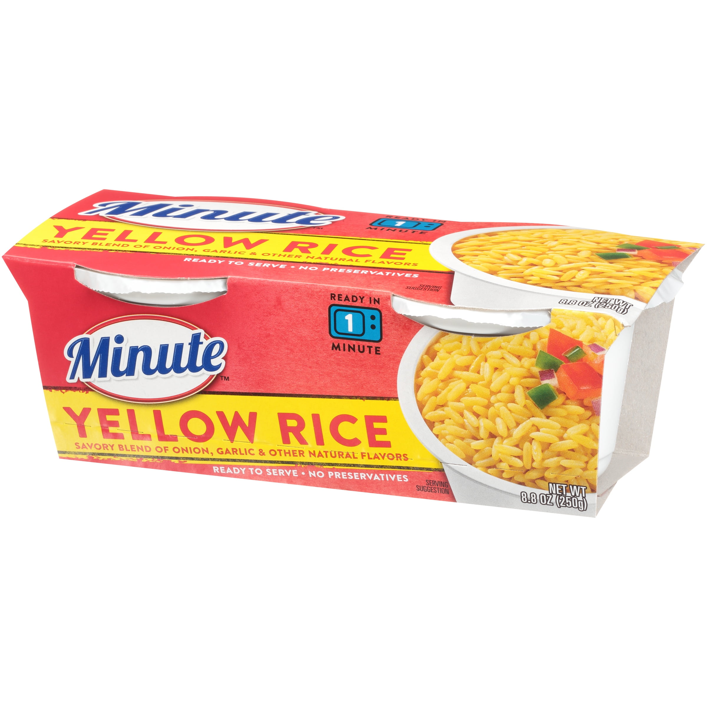 Minute Ready to Serve Yellow Mix 4.4 Oz Rice 2 Ct Cups