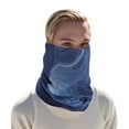 thumbnail image 6 of Unique Bargains 1 Pc Windproof Face Scarf Mask Face Mask for Outdoor Cycling Deep Blue White, 6 of 6