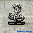 thumbnail image 2 of Handmadetneonsign Custom King Cobra Snake Metal Wall Art LED Light - Personalized Cobra Rattlesnake, 2 of 3