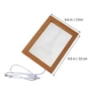 thumbnail image 2 of WHAMVOX Rustic Lighting LED Frame Light Photo Frame Lamp Wood Color Lighting for Families 1Set, 2 of 8