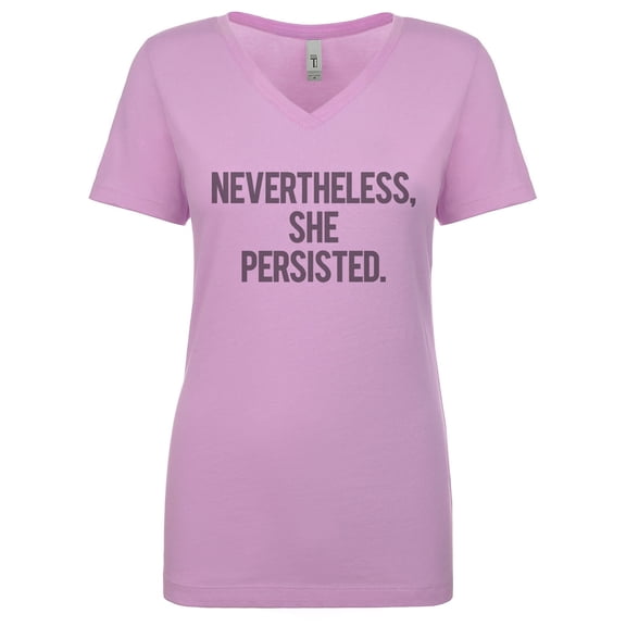 Womens Nevertheless She Persisted T-Shirt Political Tee for Ladies Vintage Print