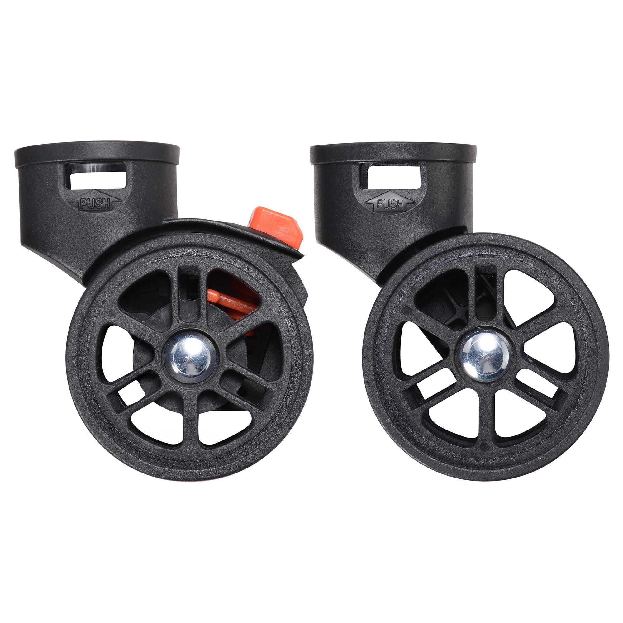 Byootique Set of 4 Swivel Replacement Wheel Caster with Locking Brake 360 Degree Rotate Caster for Makeup Case