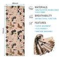 thumbnail image 2 of Black Cute Dachshund Dog and Wine Hot Yoga Mat Towel Non Slip for Hot Yoga - Quick-Drying Yoga Mat Cover with 4 Corner Pockets with Travel Bag - Hot Yoga Towel Non Slip 70"x26", 2 of 6