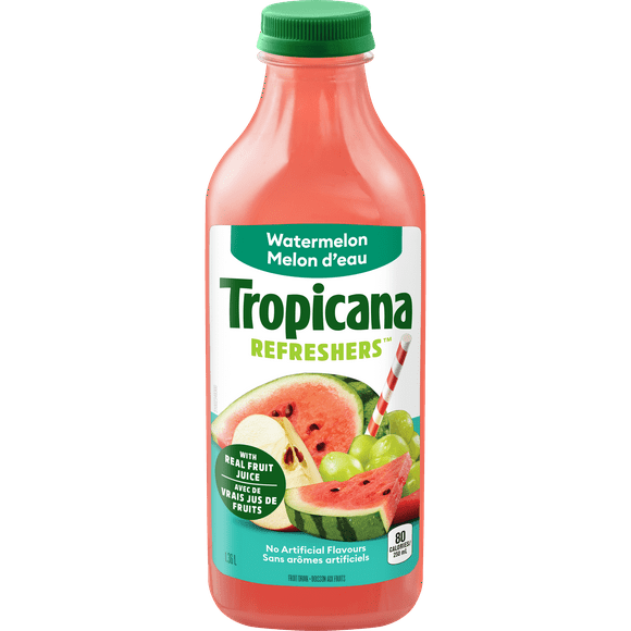 Tropicana Watermelon Fruit Beverage, 1.36 L Bottle, TPN WATERMELON 1.36L