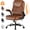 Brown, variant on GTRACING Office Chair, 400LBS Big and Tall Home Office Chair Wide Seat Ergonomic Computer Desk Chair with Flip-up Arms, White