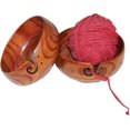 thumbnail image 3 of Bowl Bowl Wool Wool Wooden Bowl Manual Wool Wool Wooden Wooden Storage Bowl Home Textiles Knitting Kits for Adults with Yarn (A, One Size), 3 of 5