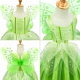 thumbnail image 5 of Disfraz de hada para niñas, vestido de princesa + alas de mariposa de hada, 2 piezas, para fiesta de cumpleaños, Halloween, Navidad, carnaval, cosplay, de 2 a 11 años., 5 of 5