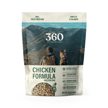 360 Pet Nutrition Chicken Freeze Dried Raw Formula 16oz