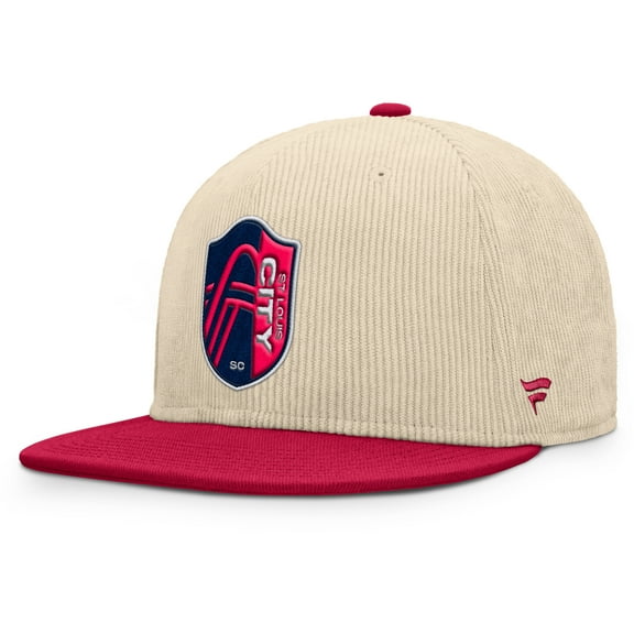 Men's Fanatics Cream St. Louis City SC Tempo Corduroy Snapback Hat