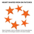 thumbnail image 4 of Small 5Star Iron on Patches Embroidered Sew Patches Appliques Garment Embellishments Orange 30 Pack, 4 of 6