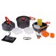 thumbnail image 2 of 15 Unids Camping Cookware pot pan Bowl Mosquetón Plegable Spork Set Outdoor Camping Senderismo Mochilero Antiadherente Picnic De Cocina Cola Juego de utensilios de cocina para acampar, 2 of 8