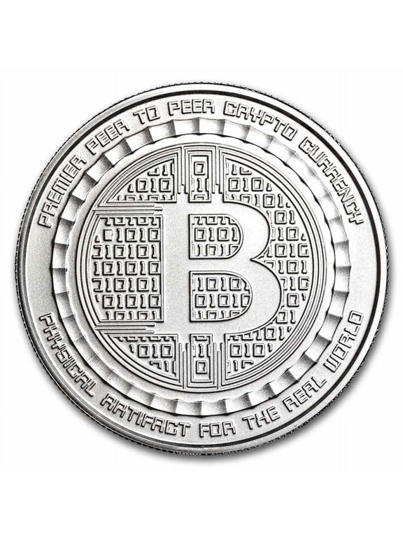 1 oz Ag BU Round - Bitcoin Value Conversion | QR Code (No COA)