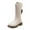 Z3-Beige, variant on Staki Girls Dress Boots Girl's Kid's Cute Faux Leather Two Buckle Zipper Flat Heel Mid Calf Boot Shoes(Red,2.5 Big Kid)