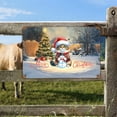 thumbnail image 2 of Merry Christmas Meowy Catmas Xmas Noel Maine Coon Santa Snowman Horizontal Metal Aluminum Sign Cat Lover Kitten Owner Gifts Wall Art Home Decor - 13016, 2 of 5