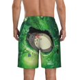thumbnail image 4 of Totoro Men's Swim Trunks Quick Dry Beach Board Shorts with Pockets Mesh Lining Bathing Suits, 4 of 7