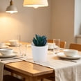 thumbnail image 6 of Eolstice Artificial Potted Plants, Fake Plastic Flowers with White Pots, Small Arrangement, Home Table Kitchen Bar Decor, Office Indoor Decoration, 6 of 6
