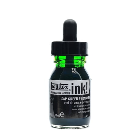 Professional Acrylic Inks sap green permanent, 315, 30 ml (pack of 3)