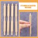 thumbnail image 4 of GOOHOCHY 4 piezas de accesorios para escaleras de casa de muñecas, muebles en miniatura, mini pilares de madera, postes de barandilla para escaleras., 4 of 8