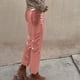 thumbnail image 3 of WILLBEST Pantalones Casuales de Mujer, Moda 2024, de Cuero Sintético Liso y Recto, para Mujer Grande, 3 of 5